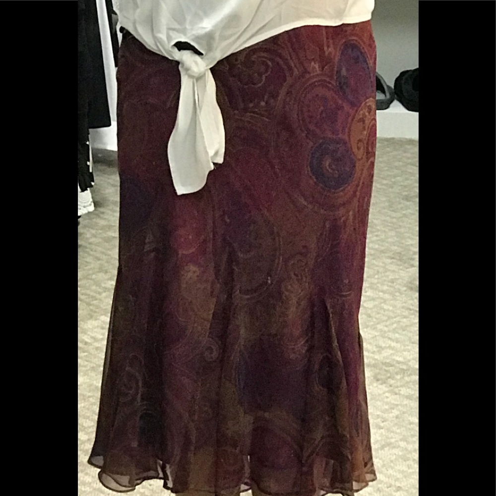 Ralph Lauren light and flowing purple summer skirt